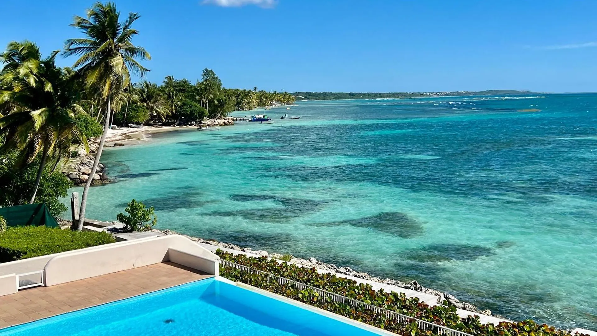 Appartamento T3 Front De Mer Vue Imprenable Sur Lagon Avec Piscine Eden Blue Ste Anne Cuve Tampon Sainte-Anne